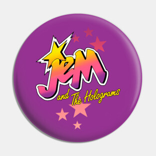Jem and The holograms logo Pin