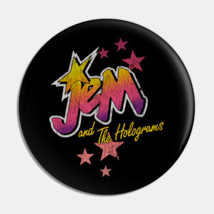 Vintage Jem and the holograms Logo Pin