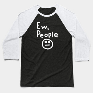 Ew People White Line Baseball T-Shirt
