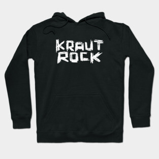 Hand Lettering Typeface Krautrock Music Hoodie