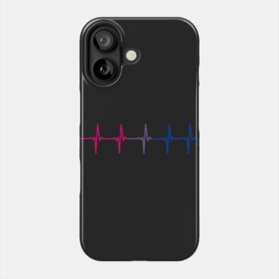Bisexual Pride Heartbeat Pulse Phone Case