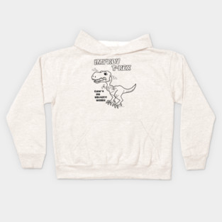 Improv T-Rex - Object Work Kids Hoodie