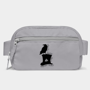 Why Is A Raven Like A Writing Desk Alice In Wonderland Mad Hatter Riddle Silhouette Shirt Bag