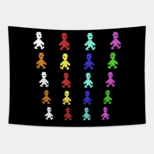 Jet Set Willy 8 Bit Art Tapestry