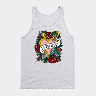 Feminist Tattoo Heart Tank Top