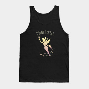 Drinkerbell Fairy Stars Cute Wine Drinking Tank Top