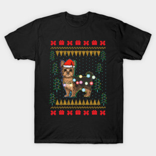 Yorkie Ugly Christmas Sweater T-Shirt