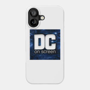 DC on SCREEN Podcast Logo (Blue) Phone Case