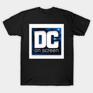 DC on SCREEN Podcast Logo (Blue with Border) T-Shirt