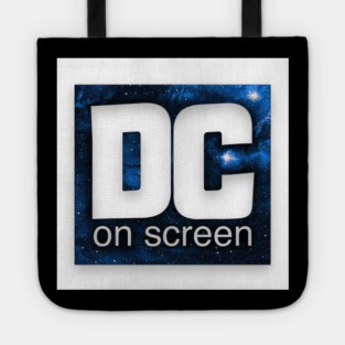 DC on SCREEN Podcast Logo (Blue with Border) Tote