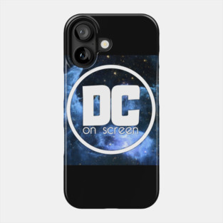 DC on SCREEN Podcast Logo (Blue Nebula) Phone Case