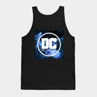 DC on SCREEN Podcast Logo (Blue Nebula) Tank Top