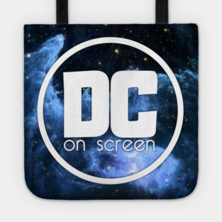 DC on SCREEN Podcast Logo (Blue Nebula) Tote