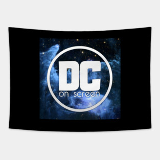 DC on SCREEN Podcast Logo (Blue Nebula) Tapestry