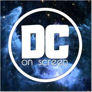 DC on SCREEN Podcast Logo (Blue Nebula) Posters and Art