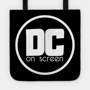 DC on SCREEN Podcast Logo (Black Circle) Tote
