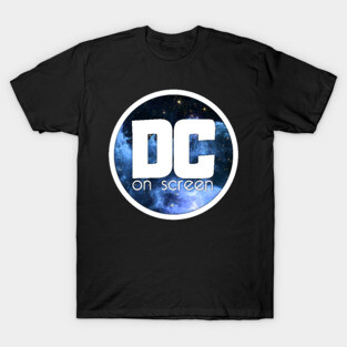 DC on SCREEN Podcast Logo (Blue Nebula Circle) T-Shirt