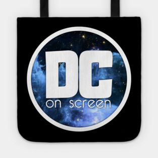 DC on SCREEN Podcast Logo (Blue Nebula Circle) Tote