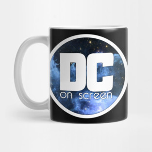 DC on SCREEN Podcast Logo (Blue Nebula Circle) Mug