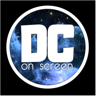 DC on SCREEN Podcast Logo (Blue Nebula Circle) Posters and Art