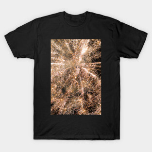Sparkly gold fireworks Abstract T-Shirt