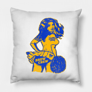 Milwaukee Baseball Cheerleader Pillow