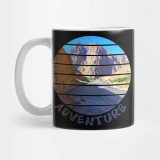 Adventure is Calling I have to go walking outside in nature and enjoy the hike in the beautiful surrounding between rivers, trees, rocks, wildlife and green fields. Hiking is a pure gem of joy.   Mug