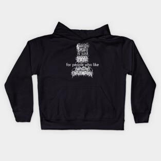 Black Metal \m/ Band Name Parody †††† FanArt Kids Hoodie