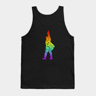 Hamilton Silhouette Rainbow Zentangle Tank Top