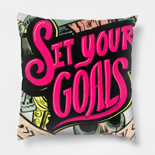 Set your goals Pillow