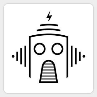 Minimal Caravan Palace Robot Sticker