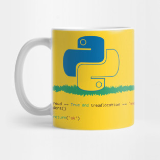 Don't tread on Python Mug
