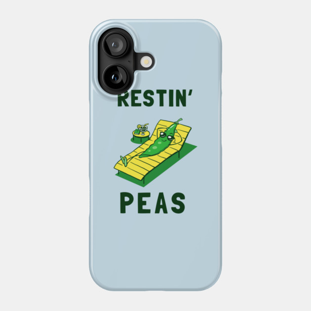 Restin Peas Phone Case by dumbshirts