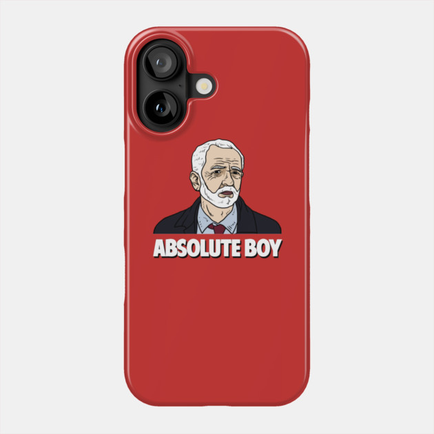 Jeremy Corbyn Absolute Boy Phone Case by dumbshirts