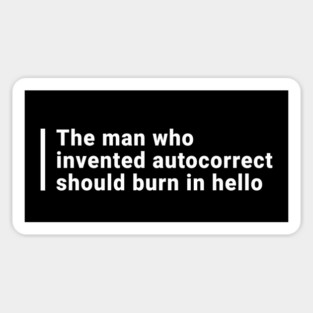 The man who invented autocorrect Sticker