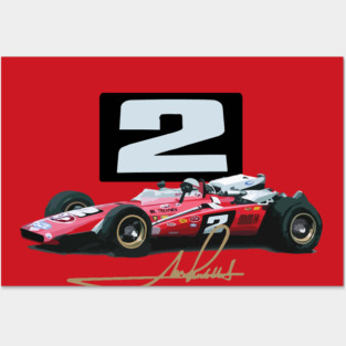 Mario Andretti 1969 STP Brawner Hawk Posters and Art
