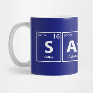 Satire (S-At-I-Re) Periodic Elements Spelling Mug
