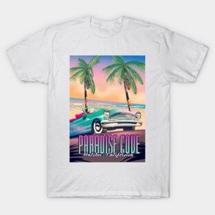 Paradise Cove,Malibu,California vintage travel poster. T-Shirt