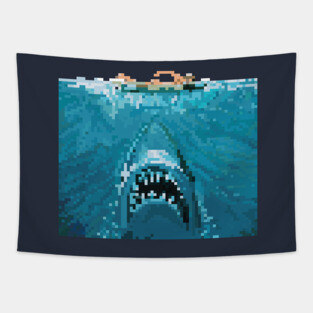 8 Bit Bite Tapestry