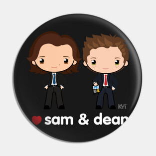 Love Sam & Dean - Supernatural Pin