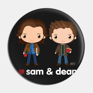 Love Sam & Dean - Supernatural Pin