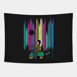 Vespa T-shirt Tapestry
