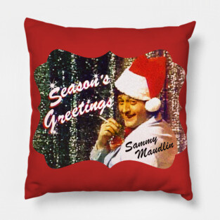 Sammy Maudlin Season's Greetings SCTV Pillow