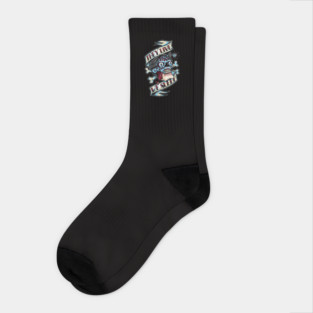 We Sleep Tattoo Skull - Sci Fi Cult Movie Socks