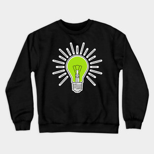 green lightbulb Crewneck Sweatshirt
