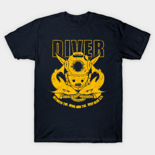 Blue & Gold Diver T-Shirt