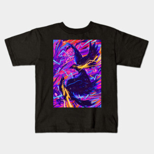 Colorful Raven Kids T-Shirt