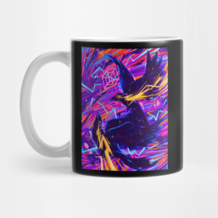 Colorful Raven Mug