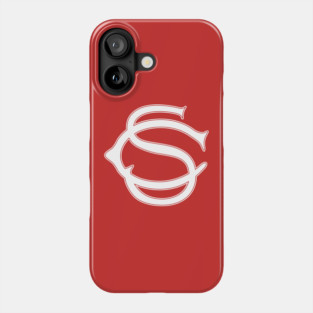 SC Monogram White Phone Case