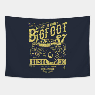 Monster Truck Big Foot Diesel Power 1987 Tapestry